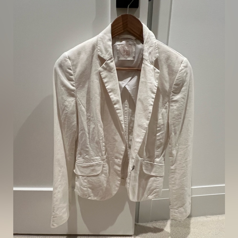 Women's Linen White Blazer